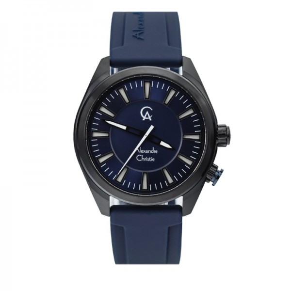 Alexandre Christie AC 8630 Black Blue Rubber MHRIPBU